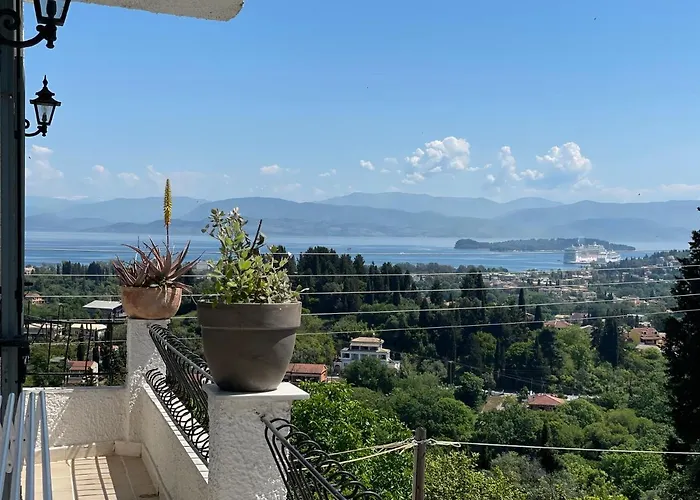 Ferienhaus Panoramic View Of Corfu Island